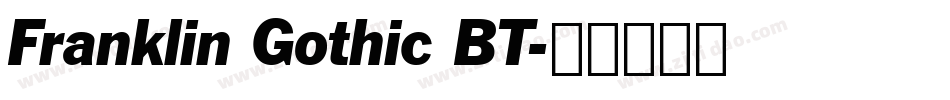 Franklin Gothic BT字体转换